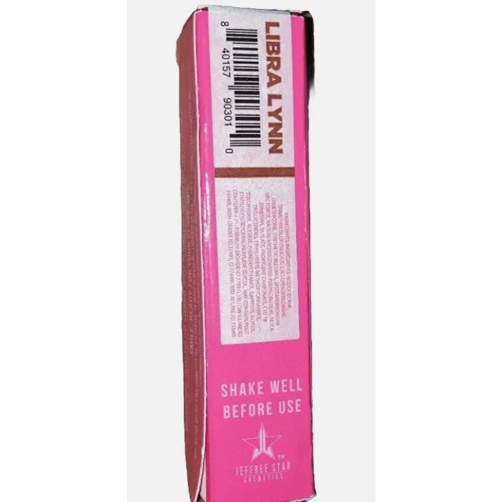 Jeffree Star Velour Liquid Lipstick in the Hot Pink box. Libra Lynn